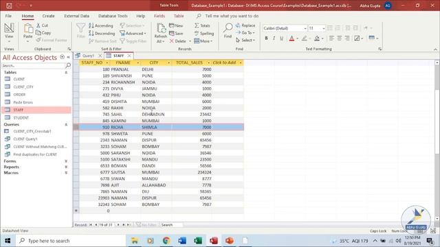 Part 6: Writing SQL Queries | Microsoft Access Complete Course смотреть онлайн