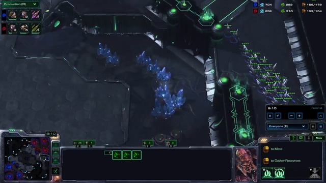 StarCraft 2: ZvZ Roach into Muta into Lurker смотреть онлайн