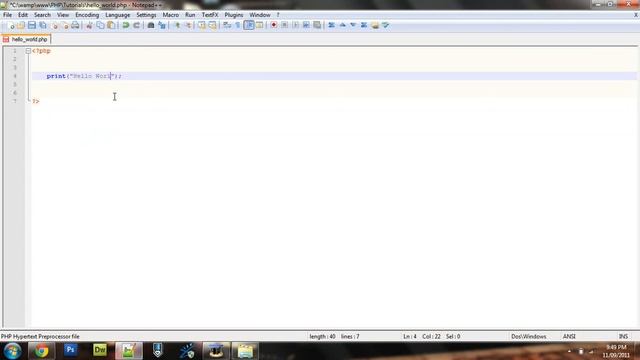 How to make Websites : PHP Tutorial 2 : Strings and Echo смотреть онлайн