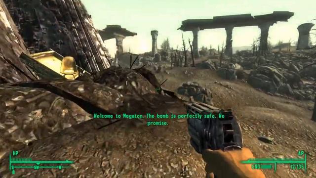 Fallout 3 Let's Play Part 4 The Wastes and Megaton смотреть онлайн