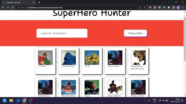 SuperHero Hunter App (Vanilla JS) HTML,CSS Using Marvel API and Responsive for mobile Devices. смотреть онлайн