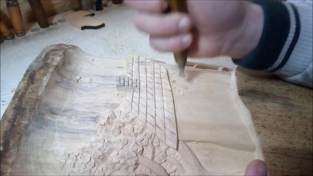 РЕЗНОЕ ПАННО ИЗ ГОРБЫЛЯ #2 \ Резьба по дереву - Wood carving. смотреть онлайн