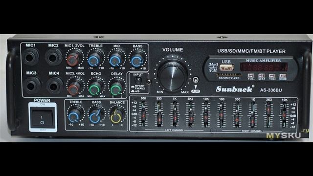 Аудио усилитель SUNBUCK AS-336BU все в одном | #Обзор смотреть онлайн