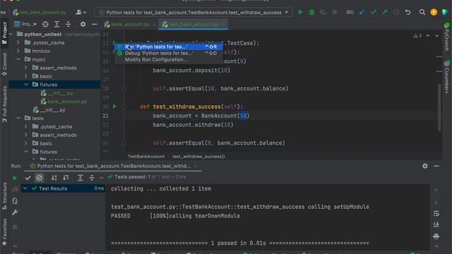 Python单元测试-03.Test Fixtures смотреть онлайн
