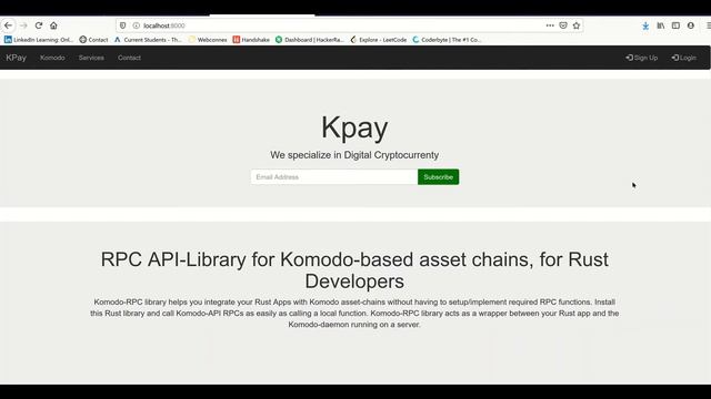 Komodo-Rust-API Senior Design Demo (Spring2020, UTA) смотреть онлайн