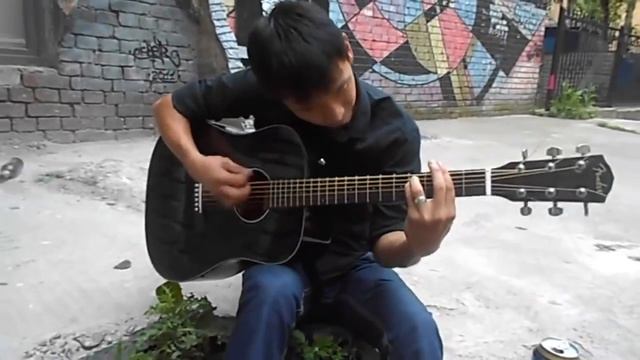 Кино Перемен Cover Кореец играет на историческом месте смотреть онлайн