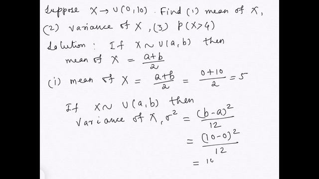 continuous uniform distribution - solved example - part 1 смотреть онлайн
