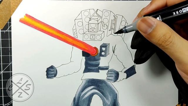 COMO DIBUJAR a TITAN SPEAKERMAN con RAYO NUCLEAR de SKIBIDI TOILET 67 FÁCIL drawing skibidi toilet смотреть онлайн
