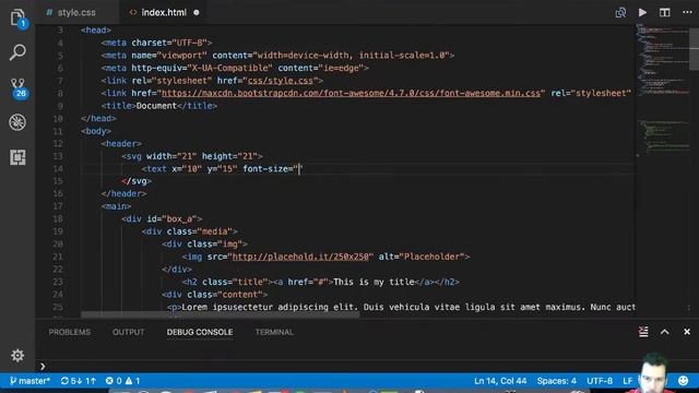 Creating a website | S02E26 | SVG and FontAwesome part1 смотреть онлайн