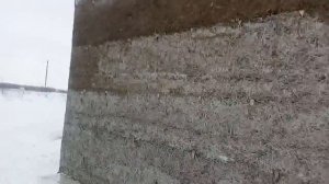 Баня из арболита.Март 2017.