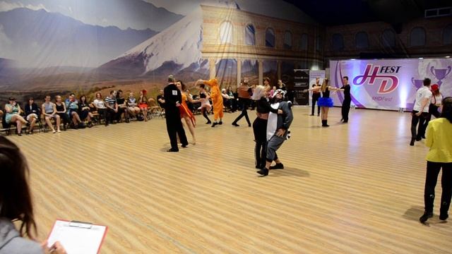 Хастл, Discofox, HDfest 2018, Strictly Open, 14 финала, заход 2, танец 1 смотреть онлайн