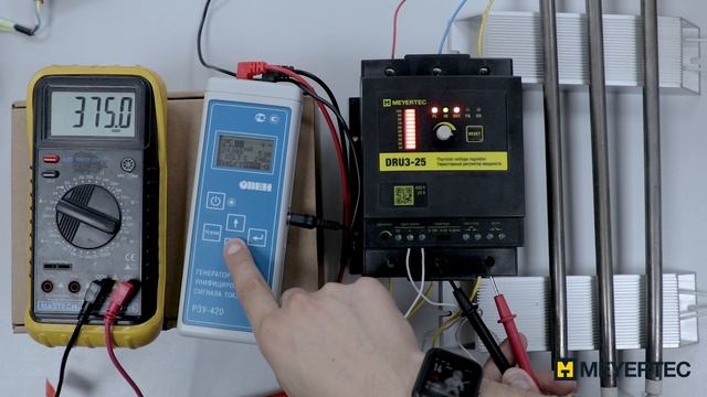 Работа с аналоговым входом регулятора мощности Meyertec DRU3 смотреть онлайн