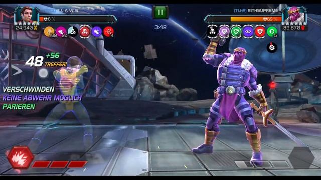 MCOC AW R4 Kitty pride vs R4 Baron Zemo Boss with hazard shift node up смотреть онлайн