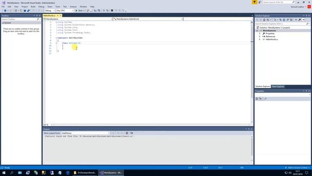 Visual Studio - Create A Solution Add A Class Library (DLL) And A Test Windows Form