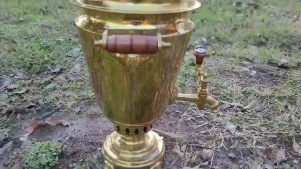 Samovar, tea drinking in nature- самовар, чаепитие на природе