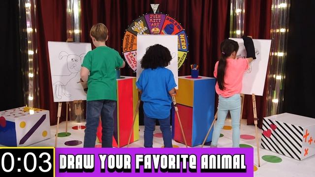 The Wheel of Whatever - "Oven Mitt Art " | Chuck E. Cheese Kids Gameshow | Afternoon Fun Break смотреть онлайн