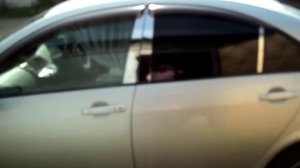 Установка хромированных накладок на стойки дверей Ниссан Примера Р12