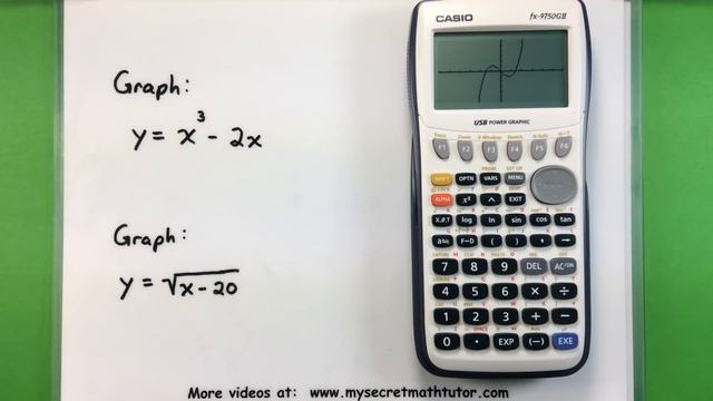 Basic Math - Graphing with a Casio fx-9750GII Calculator смотреть онлайн