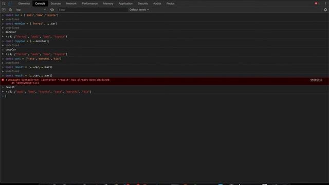 Spread Operators in Javascript смотреть онлайн