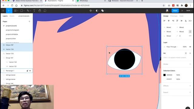 Tutorial Menggambar Avatar Ilustrasi Flat Design dengan Figma | Tutoria смотреть онлайн