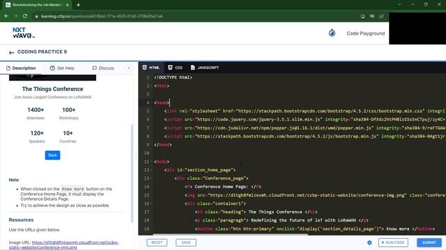 Conference Page | Bootstrap | Coding Practice 9 | NxtWave | ccbp 4.o смотреть онлайн