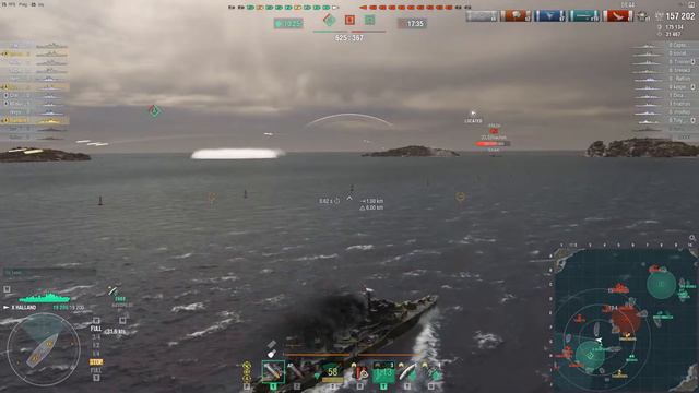 Halland T10 European DD | 274k Damage, 36 Torp Hits | World of Warships смотреть онлайн