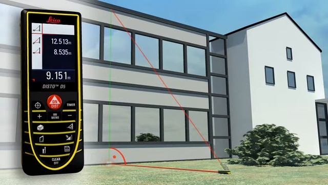 Distanciómetro Leica Disto D5 Función Pitagoras смотреть онлайн