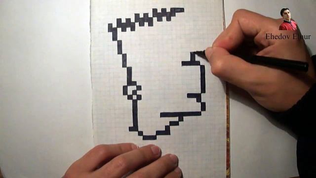 How to Draw Bart Simpson(Ehedov Elnur)Рисуем Симпсонов поэтапно по клеточкам смотреть онлайн
