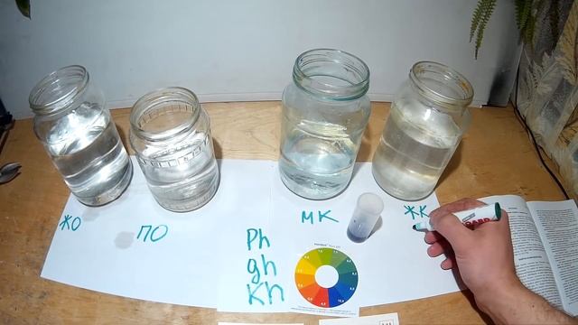 ЖИВАЯ ВОДА В АКВАРИУМЕ . ДЕЛАЕМ ТЕСТЫ .  LIVING WATER IN THE AQUARIUM .