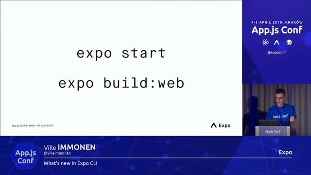 App.js Conf – Ville Immonen – What's new in Expo CLI смотреть онлайн