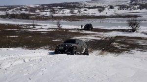 FJ Cruiser в снегу, Off-Road, бездорожье, Snow attack, Toyota FJ Cruiser, снег в Одессе, 4х4,