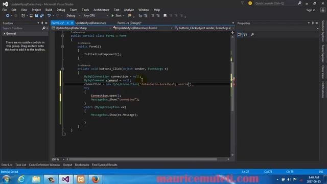 C SHARP AND MYSQL TUTORIAL UPDATE DATA IN DATABASE смотреть онлайн