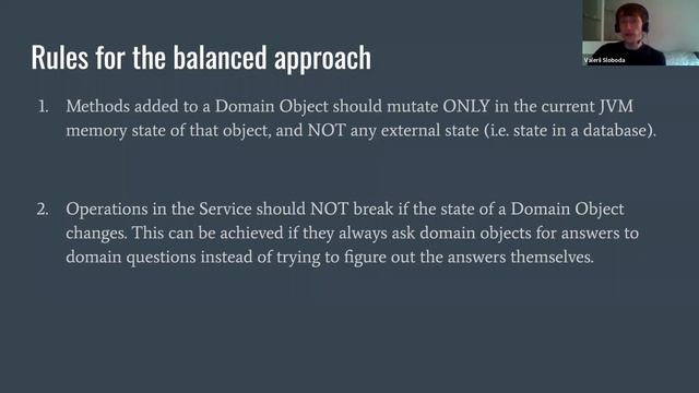 Anemic Domain Model in typical Spring projects by Valerii Sloboda (Eng) смотреть онлайн