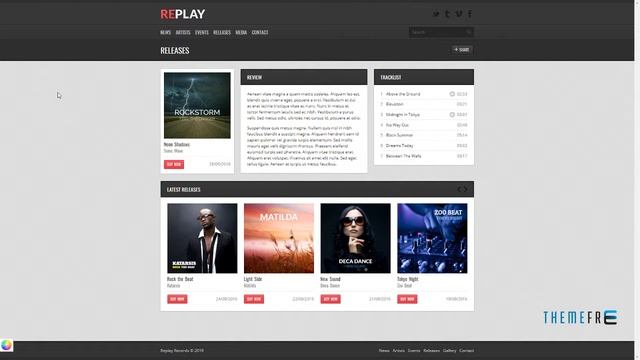 Replay - Responsive Music WordPress Theme Kerry Komang смотреть онлайн