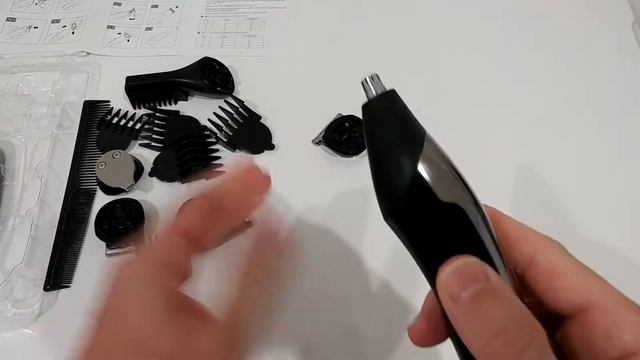 QBZDOUA FK-8688T 11 in 1 Super Washable Grooming Kit Mens Hair Clipper Beard Trimmer FULL REVIEW смотреть онлайн