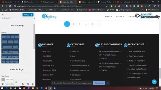 Bizberg WordPress Theme: Footer Mega Grid Columns смотреть онлайн