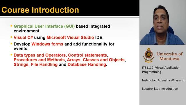 Week 01 - Introduction to Visual Application Programming смотреть онлайн