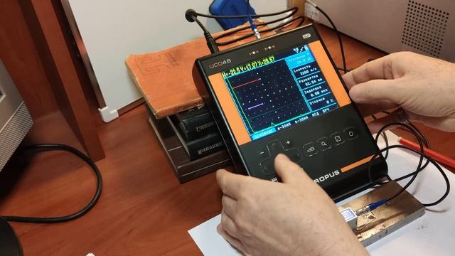 УСД 46 Настройка Наклонный ПЭП смотреть онлайн