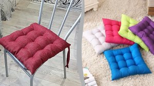 Подушка для стула. Простой способ, красивый результат