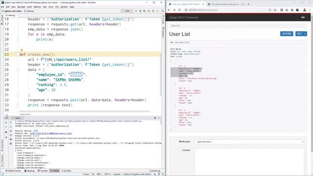 Python REST API #12 How to create django rest api data using Requests смотреть онлайн