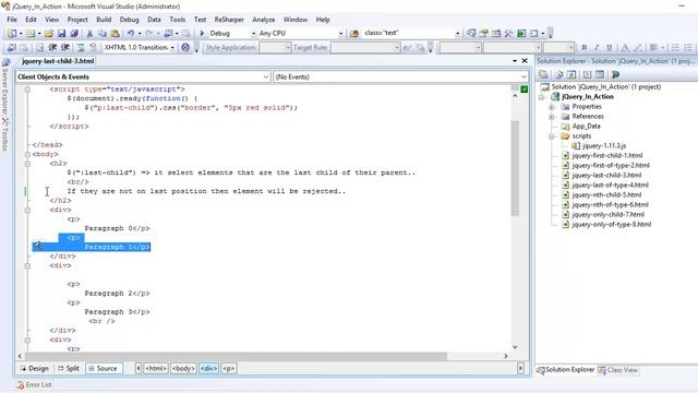 how to use last child filter in jquery - part 36 смотреть онлайн