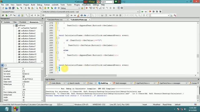 wxWidgets :: CodeBlock : a simple calculator смотреть онлайн