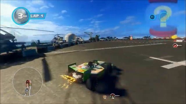 Sonic & All-Stars Racing Transformed (PS3) Danica Patrick in Dragon Cup (Expert) смотреть онлайн