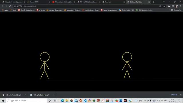 Sticky-Man Love Story Using HTML,CSS,JS only смотреть онлайн