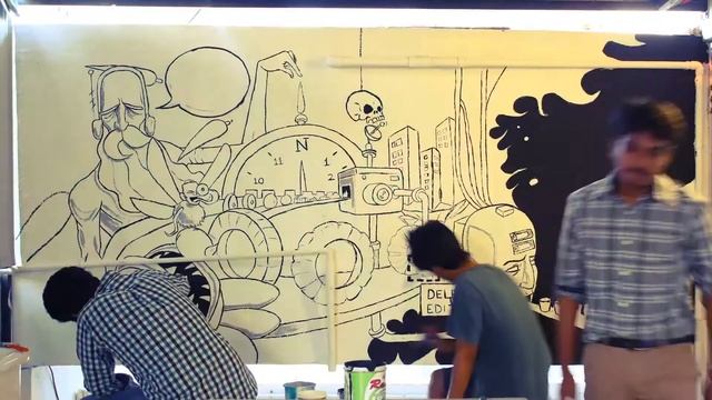 Kutung Graffiti event - Timelapse смотреть онлайн
