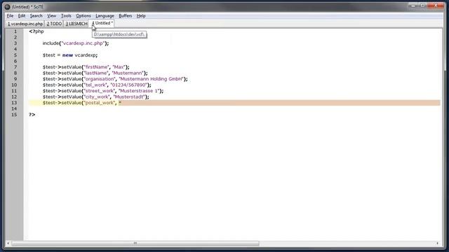 vcardexp - a PHP library to create vcards смотреть онлайн