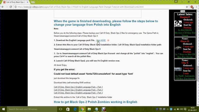 Cod Black Ops II ENGLISH LANGUAGE PACK "asset font/720/consoleFont" FIX 100% Solution Working смотреть онлайн