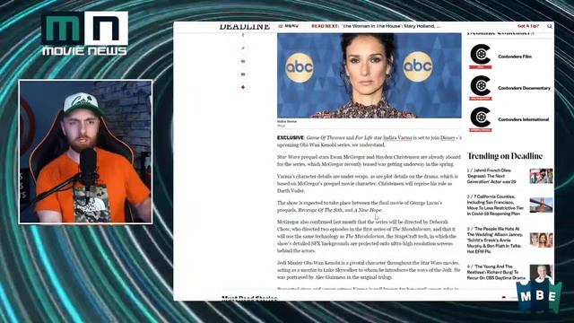 Obi Wan Kenobi Series - Star Indira Varma Set To Join Disney+ StarWars Spinoff смотреть онлайн