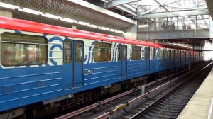 Перегонка электропоезда 81-717/714.5/717.5М станция метро Технопарк