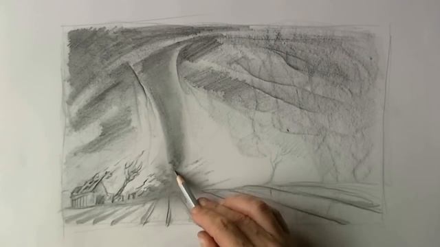 Easy TORNADO drawing for beginners смотреть онлайн